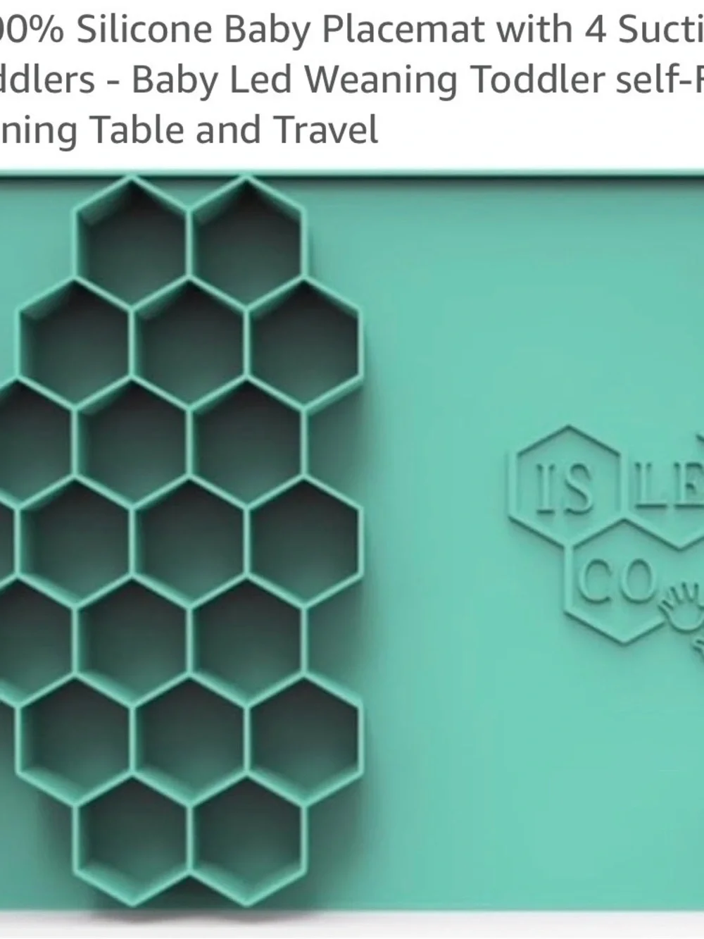 Silicone Baby Placemat in Teal by